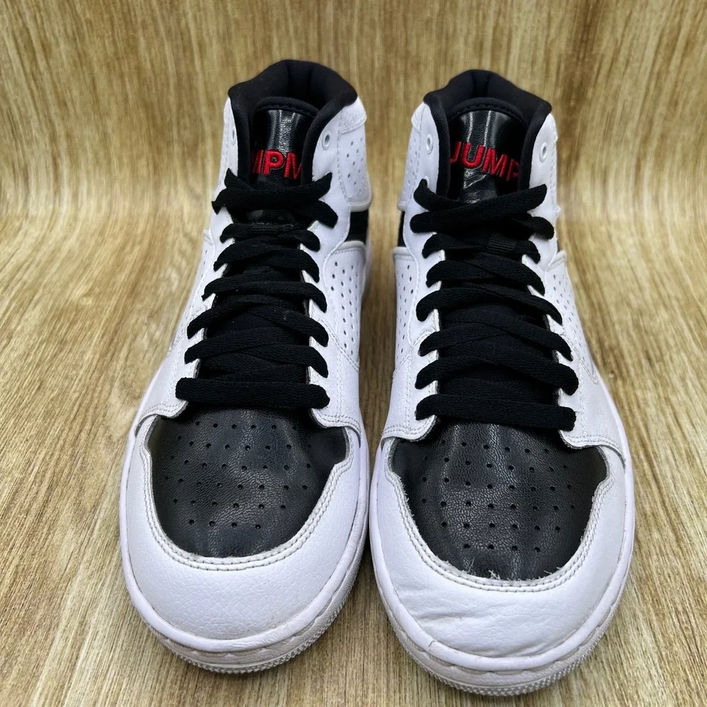 Jordan Access Men's Size‎ 7 White Black University Red AR3762-101 Mid Top Shoes